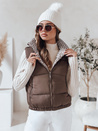 URBANELLE női steppelt mellény világos barna Dstreet TY4971