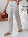 Női alkalmi széles szárú nadrág BOHO DAY fehér Dstreet UY2652