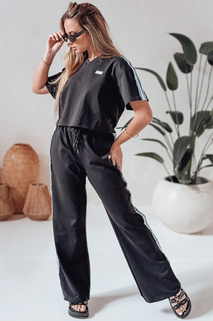 Női oversize melegítő szett SPORT LIKE fekete Dstreet AY1146 AY1146