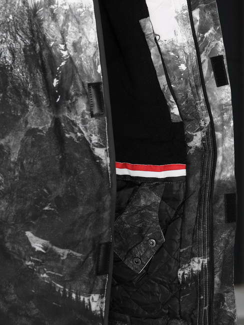 Férfi téli sí dzseki fekete Dstreet TX5124