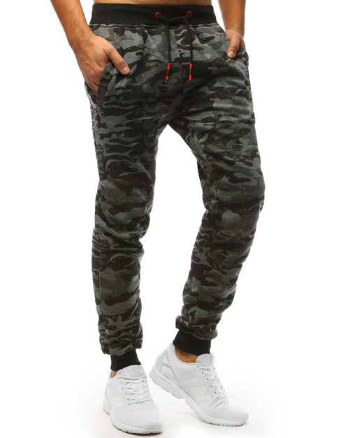 Férfi melegítőnadrág camo antracit színben Dstreet UX3454
