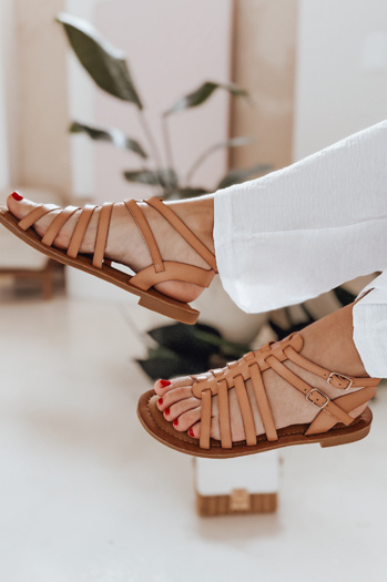 Női IRALIE szandál bézs Dstreet ZY0943 ZY0943