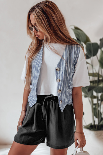 Női RELAX TIME rövidnadrág fekete Dstreet SY0457