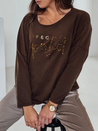 Női oversize blúz PERFSTYLE csokoládé Dstreet RY2667
