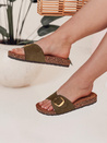 Női parafa flip-flop KORKISTI zöld Dstreet ZY0913 ZY0913