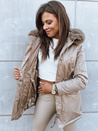 Női téli parka kabát GODDESS bézs Dstreet TY3868 TY3868