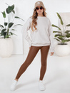Női viaszos barna leggings Dstreet UY2725 UY2725