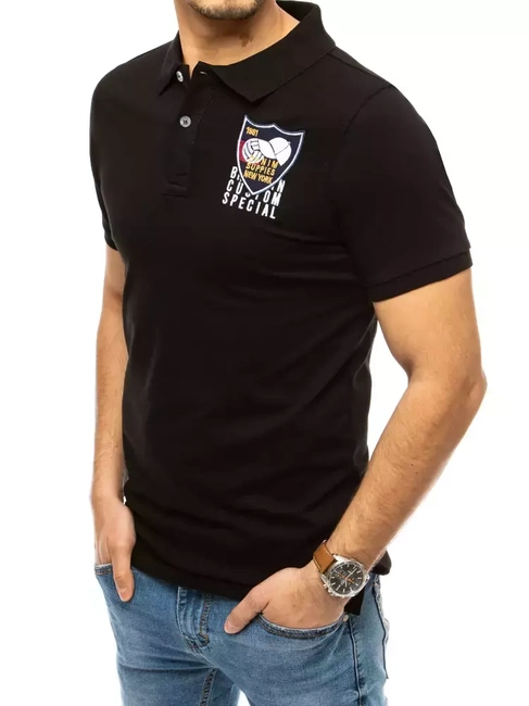 Férfi piké póló Szín Fekete DSTREET PX0389