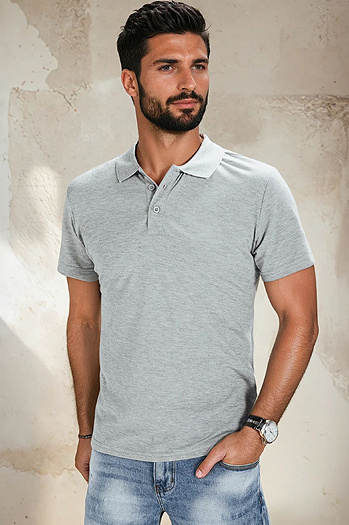 Férfi világosszürke pólóing Dstreet PX0513