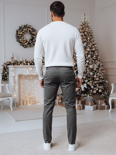 Férfi sötétszürke chinos nadrág Dstreet UX4388z