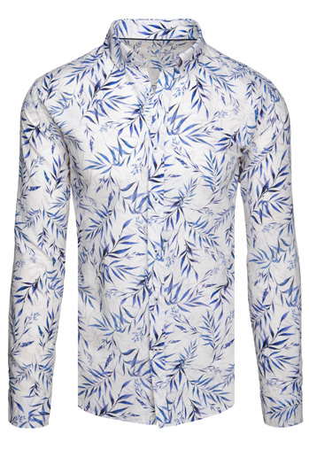 Férfi levél ing fehér Dstreet DX2640