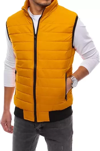 Steppelt sötétsárga férfi mellény Dstreet TX4018