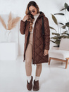Női téli kabát SNOWVIBE barna steppelt Dstreet TY4989