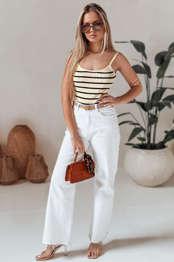 Body egy méret csíkos STRIP BACK bézs Dstreet RY2899 RY2899