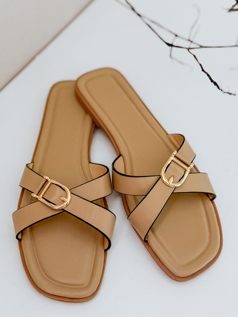 Női flip-flopok BELICCA khaki Dstreet ZY0979
