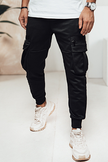 Férfi cargo nadrág fekete Dstreet UX4473