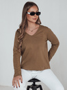 Női oversize blúz VAVLSTYLES sima camel Dstreet RY2686