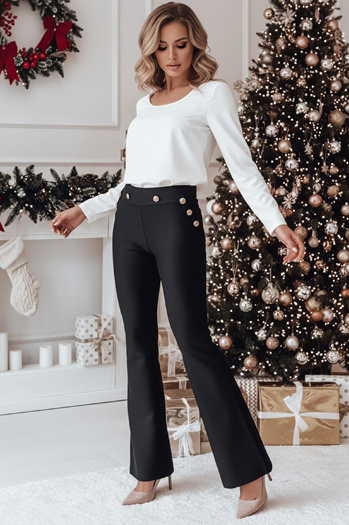 Spodnie damskie SHINTOP czarne Dstreet UY2300