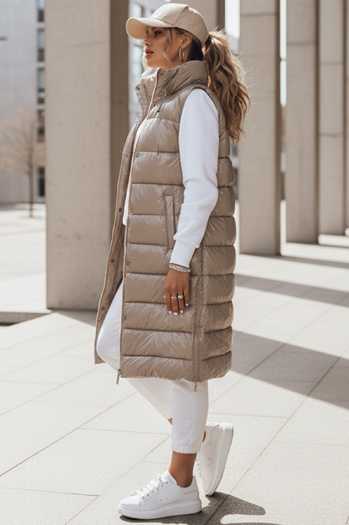 Női steppelt mellény GANTINI Szín Bézs DSTREET TY3745