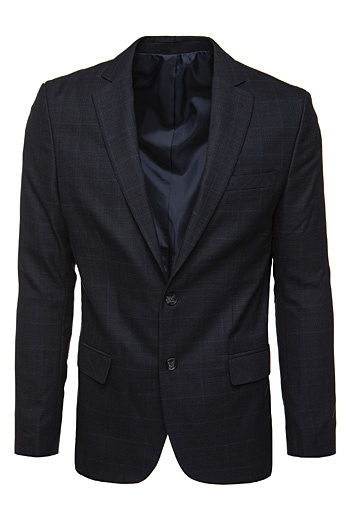 Férfi egyberészes, sötétkék blézer Dstreet MX0633