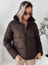 Női steppelt télikabát LAROSE barna Dstreet TY4943 TY4943