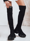 Női zoknis csizma fekete Dstreet ZY1321 ZY1321