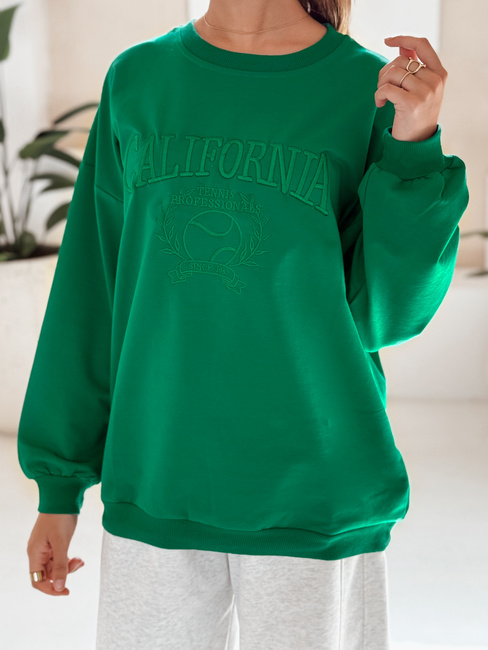 Női oversize pulóver CALIFORNIA DREAM Szín Zöld DSTREET BY1196
