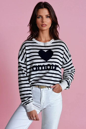 Női pulóver NOVES tengerészkék Dstreet MY2320