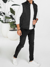 Férfi steppelt mellény fekete Dstreet TX5076