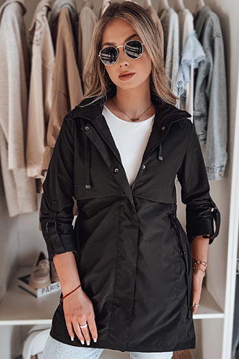 Női átmeneti parka dzseki STYLINA fekete Dstreet TY4788