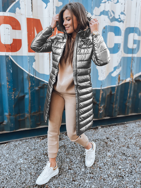 Női steppelt télikabát LESSI silver Dstreet TY5519 TY5519