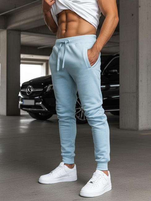 Férfi melegítőnadrág világoskék Dstreet UX3450