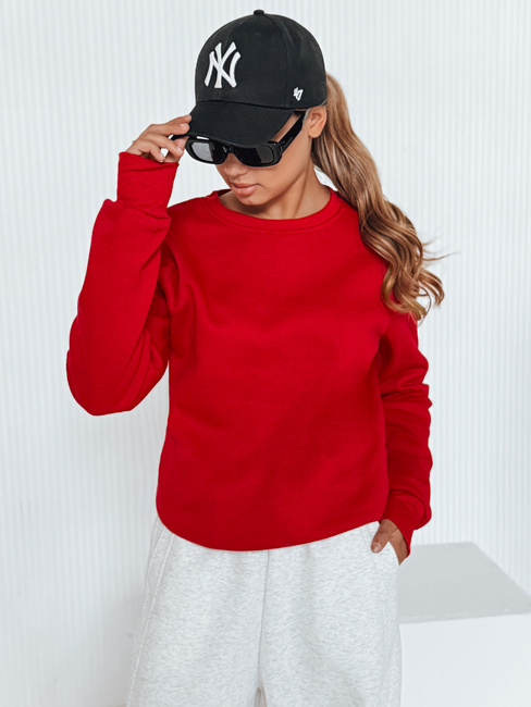 Női nem kapucnis pulóver FASHION II Szín Piros DSTREET BY0147