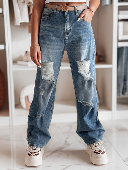 Női farmer baggy nadrág lyukacsos DEMARIP kék Dstreet UY2486 D Street UY2486