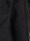 Női hosszú báránybőr kabát fekete Dstreet NY0754z