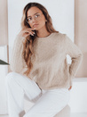Női BRAVINA pulóver bézs Dstreet MY2529