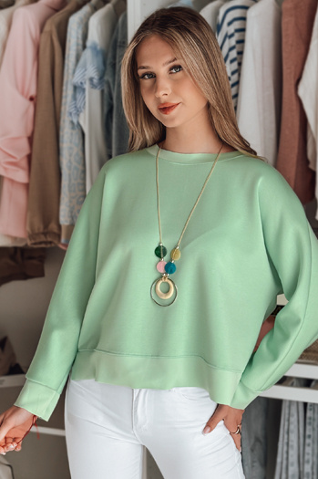 Női vajkrémes oversize blúz NUBISS menta medállal Dstreet RY2801