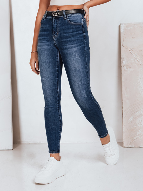 Női magas derekú skinny farmer navy blue Dstreet UY2823
