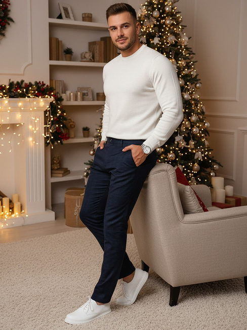 Férfi sötétkék chino nadrág Dstreet UX4393z