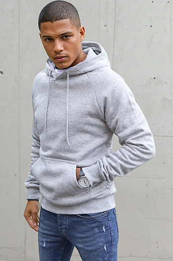 Férfi világos szürke pulóver Dstreet BX5481