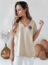 Női oversize blúz SHINE LOVE bézs Dstreet RY2914 Dstreet RY2914
