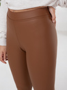 Női viaszos barna leggings Dstreet UY2725 UY2725