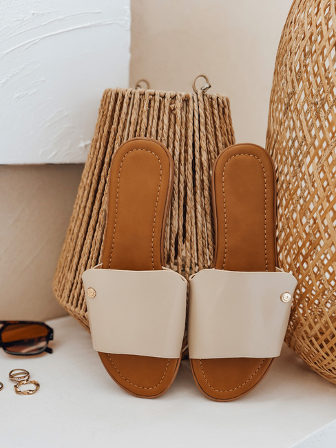 Női CHICBASE flip-flop bézs Dstreet ZY0937 ZY0937