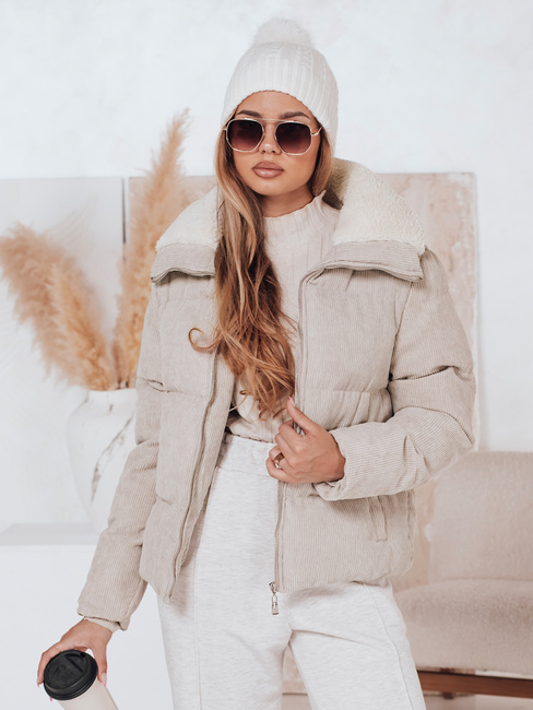 Női télikabát TRENDYGLAM bézs Dstreet TY4358