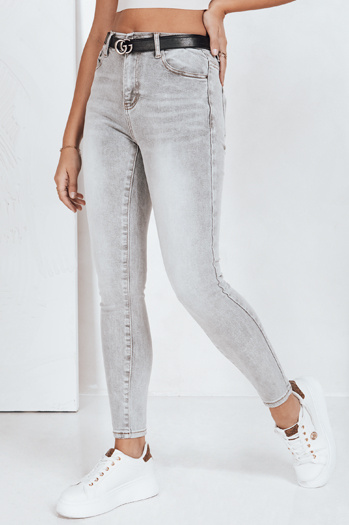 Női szürke cső farmer Dstreet UY2802