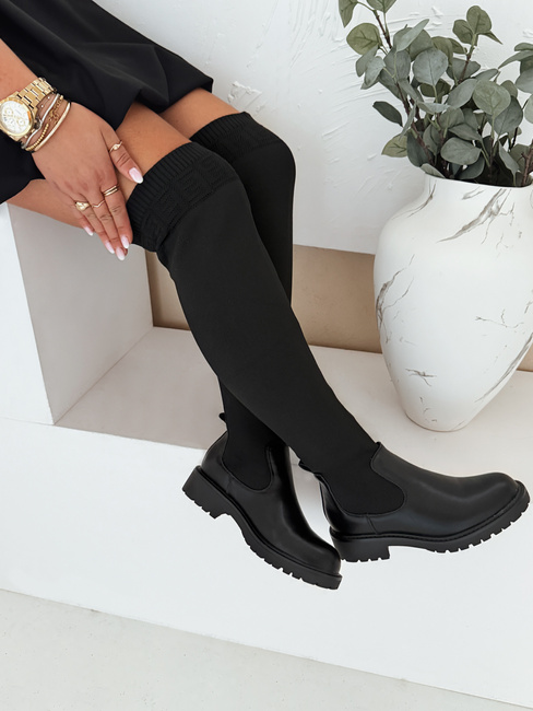 Női over-the-knee csizma fekete Dstreet ZY1006