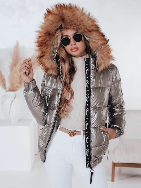 Kurtka damska zimowa MELANI ciemnoszara Dstreet TY4486