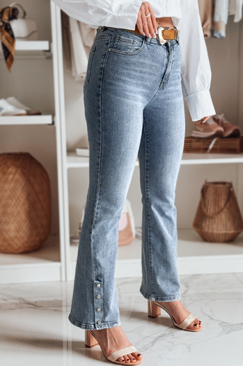 Női farmer nadrág övvel BELLONIZ kék Dstreet UY2464