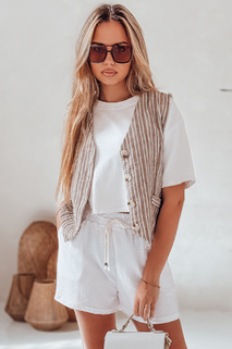 Női rövidnadrág HOT VIBE fehér Dstreet SY0444