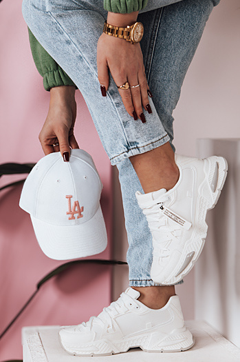 Női sportos tornacipő RUNKIK fehér Dstreet ZY0674